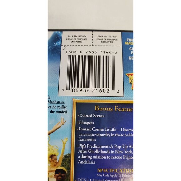 Walt Disney: Enchanted DVD 2008 Full Screen - Picture 3 of 6